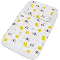 FlyIdeas Juego de Sabanas para Capazo de Bebe Conjunto 3 Pcs 75x35 cm Carro y Cochecito | 1 Sabana Bajera Ajustable 1…